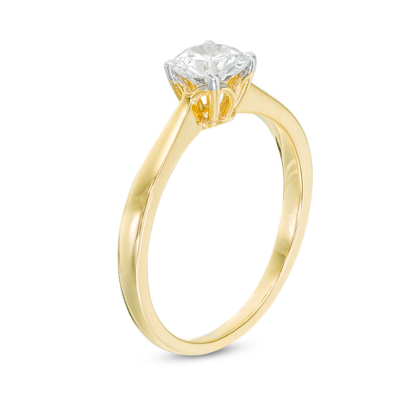 0.80 CT. Diamond Solitaire Engagement Ring in 14K Gold (I/I2)