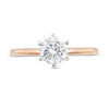 Thumbnail Image 4 of 0.80 CT. Diamond Solitaire Engagement Ring in 14K Rose Gold (I/I2)