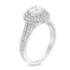 Thumbnail Image 3 of 1.45 CT. T.W. Diamond Double Frame Split Shank Engagement Ring in 14K White Gold