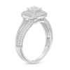 Thumbnail Image 3 of 0.95 CT. T.W. Princess-Cut Diamond Double Cushion Frame Vintage-Style Engagement Ring in 14K White Gold