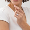 Thumbnail Image 2 of 1.45 CT. T.W. Diamond Bypass Engagement Ring in 14K White Gold