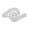 Thumbnail Image 3 of 1.45 CT. T.W. Diamond Bypass Engagement Ring in 14K White Gold