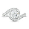 Thumbnail Image 4 of 1.45 CT. T.W. Diamond Bypass Engagement Ring in 14K White Gold