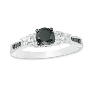 1.07 cttw. Oval Diamond Ring with Small Trio Side Diamonds