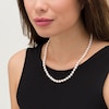 6.0-6.5mm Akoya Cultured Pearl Strand Necklace with 14K Gold Clasp
