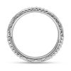 Thumbnail Image 2 of Stackable Expressions™ Beaded and Basket Weave Pattern Ring in Sterling Silver