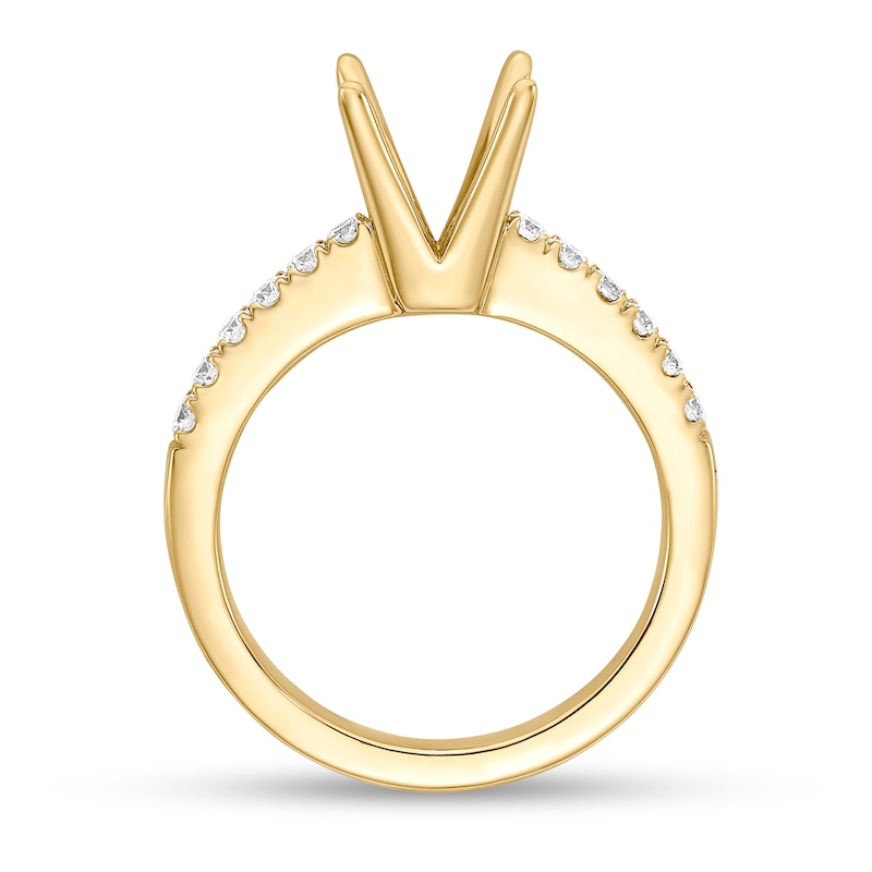 Main Image 2 of 0.29 CT. T.W. Diamond Semi-Mount in 14K Gold
