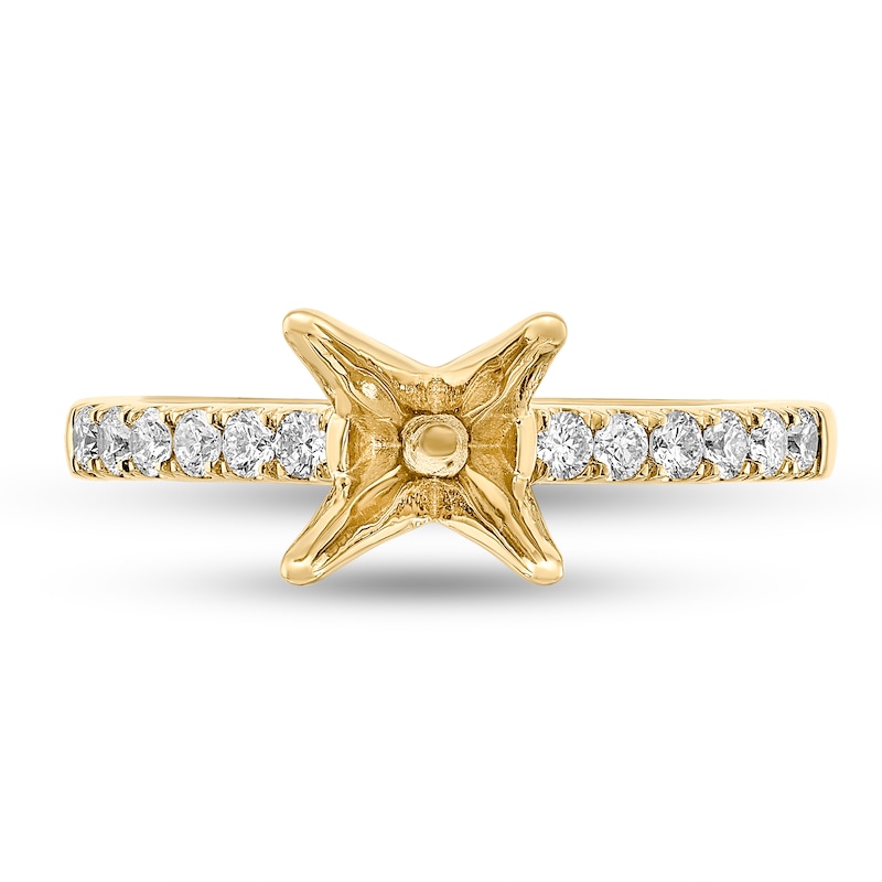 Main Image 3 of 0.29 CT. T.W. Diamond Semi-Mount in 14K Gold