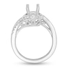 Thumbnail Image 2 of 0.30 CT. T.W. Diamond Bypass Frame Semi-Mount in 14K White Gold