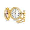 Thumbnail Image 2 of Ladies' James Michael Gold-Tone Pocket Watch Pendant with White Dial (Model: WPA181008C)