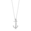 Thumbnail Image 1 of Hallmark Diamonds Inspiration 0.14 CT. T.W. Diamond Anchor Pendant in Sterling Silver