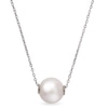 Thumbnail Image 1 of IMPERIAL® 9.0-10.0mm Freshwater Cultured Pearl Threaded Necklace in Sterling Silver-20"