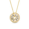 Thumbnail Image 0 of Vera Wang Love Collection 15.0mm "LOVE" Token Pendant in 10K Gold - 19"