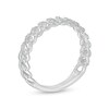 0.15 CT. T.W. Diamond Curb Link Ring in Sterling Silver