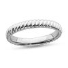 Thumbnail Image 1 of Stackable Expressions™ 3.0mm Ribbed Ring in Sterling Silver