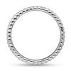 Thumbnail Image 2 of Stackable Expressions™ 3.0mm Ribbed Ring in Sterling Silver