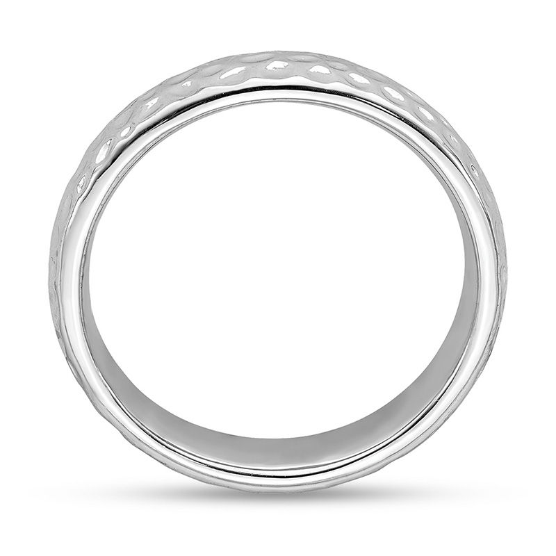 Main Image 2 of Stackable Expressions™ 4.5mm Hammered Ring in Sterling Silver