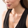 Thumbnail Image 2 of Diamond Accent Snowflake and Cut-Out Snowflake Disc Pendant Set in Sterling Silver