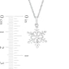 Thumbnail Image 2 of Diamond Accent Snowflake and Cut-Out Snowflake Disc Pendant Set in Sterling Silver