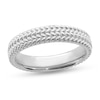 Thumbnail Image 1 of Stackable Expressions™ 4.5mm Tire Tread Band in Sterling Silver