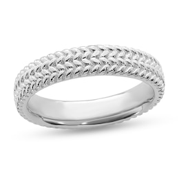 Stackable Expressions™ 4.5mm Tire Tread Band in Sterling Silver