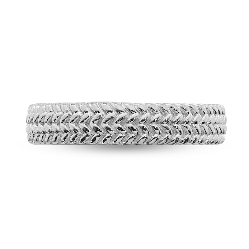 Main Image 3 of Stackable Expressions™ 4.5mm Tire Tread Band in Sterling Silver