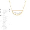 Thumbnail Image 2 of 0.18 CT. T.W. Diamond Scatter Open Half Circle Necklace in 10K Gold