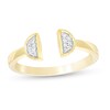 Thumbnail Image 1 of 0.04 CT. T.W. Diamond Half Circle Open Shank Ring in 10K Gold