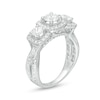 Thumbnail Image 2 of 2.00 CT. T.W. Diamond Past Present Future® Frame Twist Shank Engagement Ring in 14K White Gold