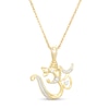 Thumbnail Image 1 of 0.04 CT. T.W. Diamond Om Symbol with Ganesha Pendant in 10K Gold