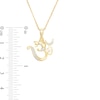 Thumbnail Image 2 of 0.04 CT. T.W. Diamond Om Symbol with Ganesha Pendant in 10K Gold