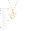 Thumbnail Image 3 of 0.04 CT. T.W. Diamond Om Symbol with Ganesha Pendant in 10K Gold