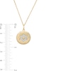 Thumbnail Image 2 of 0.066 CT. T.W. Diamond Star of David Disc Pendant in Sterling Silver with 14K Gold Plate