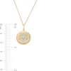 Thumbnail Image 3 of 0.066 CT. T.W. Diamond Star of David Disc Pendant in Sterling Silver with 14K Gold Plate