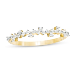 0.23 CT. T.W. Diamond Scatter Anniversary Band in 10K Gold