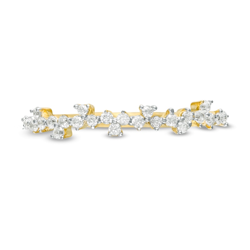 Main Image 4 of 0.23 CT. T.W. Diamond Scatter Anniversary Band in 10K Gold