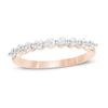 Thumbnail Image 0 of 0.37 CT. T.W. Diamond Nine Stone Anniversary Band in 10K Rose Gold
