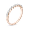 Thumbnail Image 2 of 0.37 CT. T.W. Diamond Nine Stone Anniversary Band in 10K Rose Gold