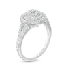 Thumbnail Image 2 of 0.95 CT. T.W. Composite Diamond Double Frame Split Shank Engagement Ring in 10K White Gold