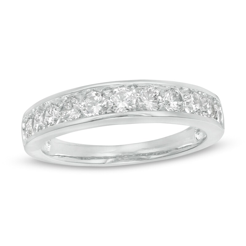 Main Image 1 of 0.75 CT. T.W. Diamond Anniversary Band in 10K White Gold