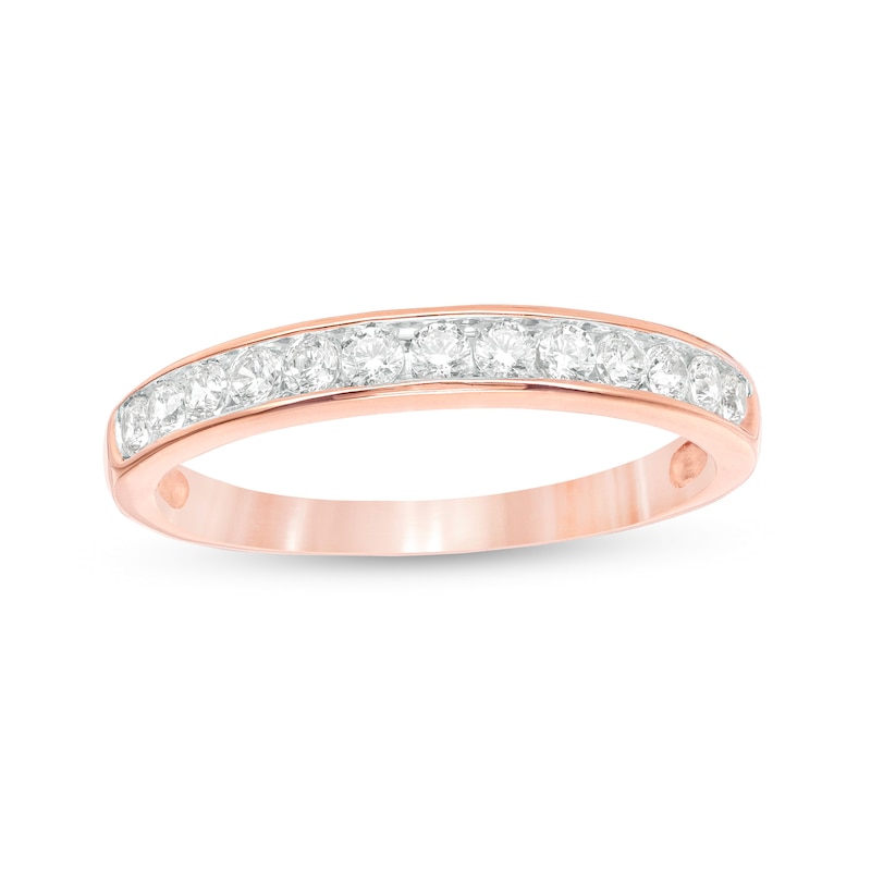 0.37 CT. T.W. Diamond Anniversary Band in 10K Rose Gold