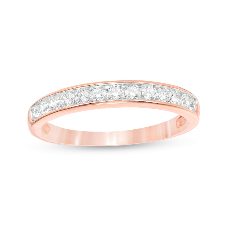 0.37 CT. T.W. Diamond Anniversary Band in 10K Rose Gold