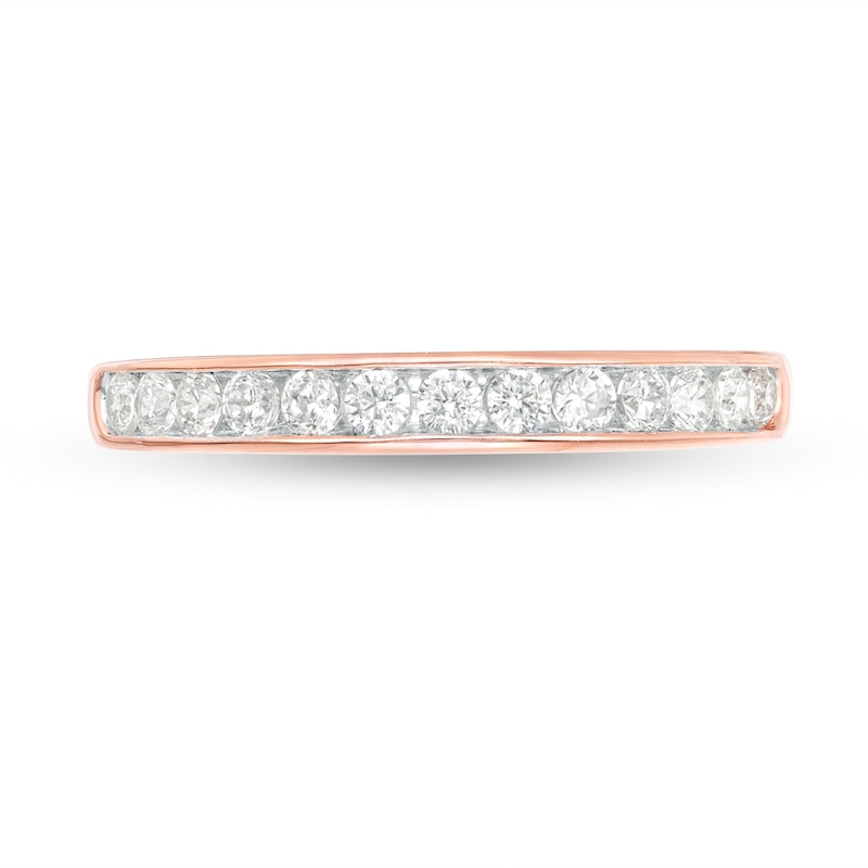 0.37 CT. T.W. Diamond Anniversary Band in 10K Rose Gold