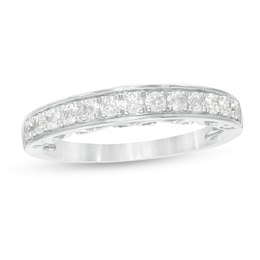 0.37 CT. T.W. Diamond Anniversary Band in 10K White Gold