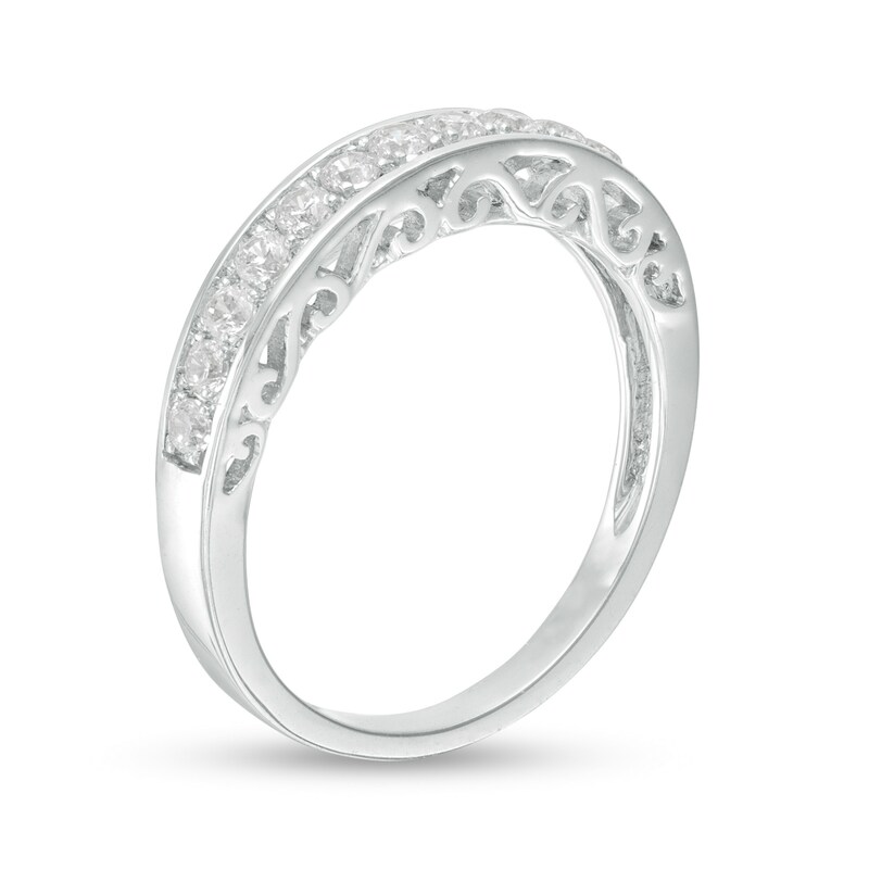 0.37 CT. T.W. Diamond Anniversary Band in 10K White Gold