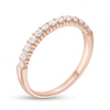 Thumbnail Image 2 of 0.37 CT. T.W. Diamond Anniversary Band in 10K Rose Gold