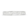Thumbnail Image 4 of 0.75 CT. T.W. Baguette and Round Diamond Alternating Anniversary Band in 10K White Gold