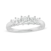Thumbnail Image 1 of 0.85 CT. T.W. Princess-Cut Diamond Five Stone Anniversary Band in 10K White Gold