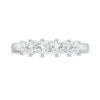 Thumbnail Image 4 of 0.85 CT. T.W. Princess-Cut Diamond Five Stone Anniversary Band in 10K White Gold
