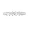 Thumbnail Image 4 of 0.58 CT. T.W. Princess-Cut Diamond Five Stone Anniversary Band in 10K White Gold
